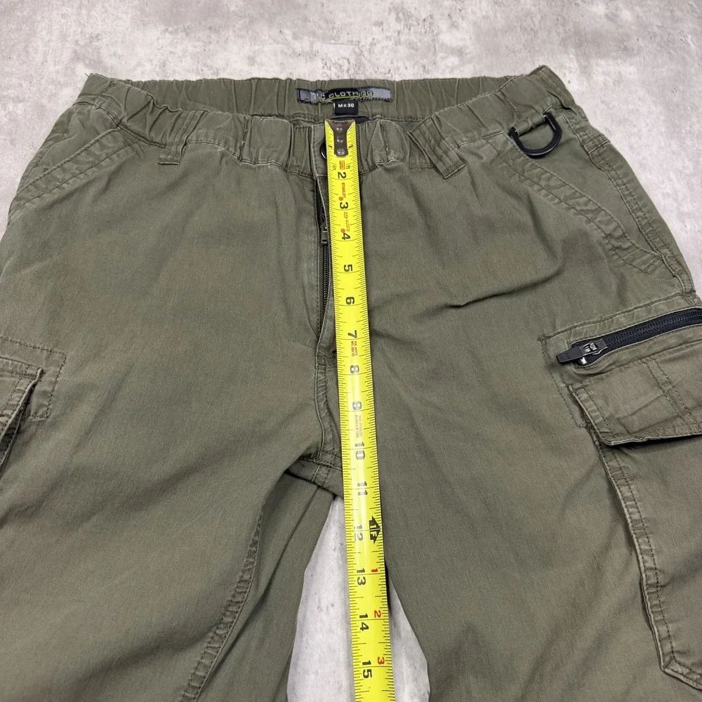 BC Clothing Men's Convertible Cargo Hiking Pants Shorts Olive Green Sz Mx30